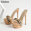 Salto auto artesanal feminino plataforma estilingue - EILYKEN