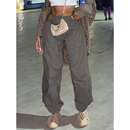 Calça Sweetown Feminina de Cintura Baixa Larga - STREETWEAR