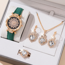 Kit Presente Feminino Conjunto de 4 peças com Relógio