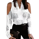 Blusa Manga Longa Coração com Decote em V - SAMANTHA