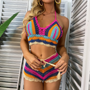 2 Peças Conjunto Colorido Verão 2023
