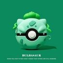 Capa pokémon para apple airpods 1 2 3 airpod pro 3d bulbasaur chaveiro sem fio fone de ouvido bluetooth capa de silicone