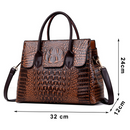 Bolsa Sacola de Luxo Designer Crocodilo Retro