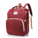 Mochila Cama Portátil (5 in 1)  Perfeita para Viajar com seu Bebê + Carregador Portátil + Garrafa de leite.