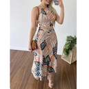 Saia Longa + Conjunto Sexy sem Mangas - FLAVIA