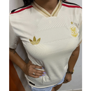 CAMISETA PREMIUM FEMININA DO FLAMENGO DOURADA.