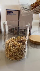 Kits de Potes de Vidro Herméticos com tampas de Bambu, para Alimentos Sempre Frescos e Organizados!