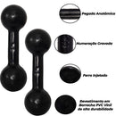 Kit Treino em Casa Completo C/ 6 Itens :- Par Caneleira de 3kg + Par Halter 1kg + Colchonete + Roda + Extensor +Corda