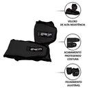Kit Treino em Casa Completo C/ 6 Itens :- Par Caneleira de 3kg + Par Halter 1kg + Colchonete + Roda + Extensor +Corda