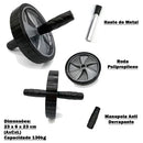 Kit Treino em Casa Completo C/ 6 Itens :- Par Caneleira de 3kg + Par Halter 1kg + Colchonete + Roda + Extensor +Corda